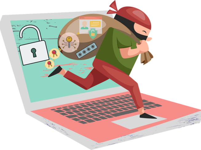 Free cybersecurity computer security hacking vector
