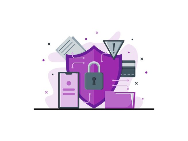Free internet security digital vector