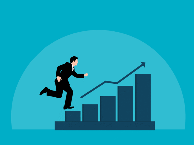 Free success investment business vector
