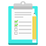 Free list notes icon illustration